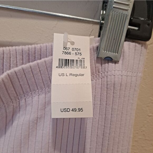 NWT Aerie Lavender Kick-It Ribbed High Waisted Super Flare Pants Large - Picture 8 of 11